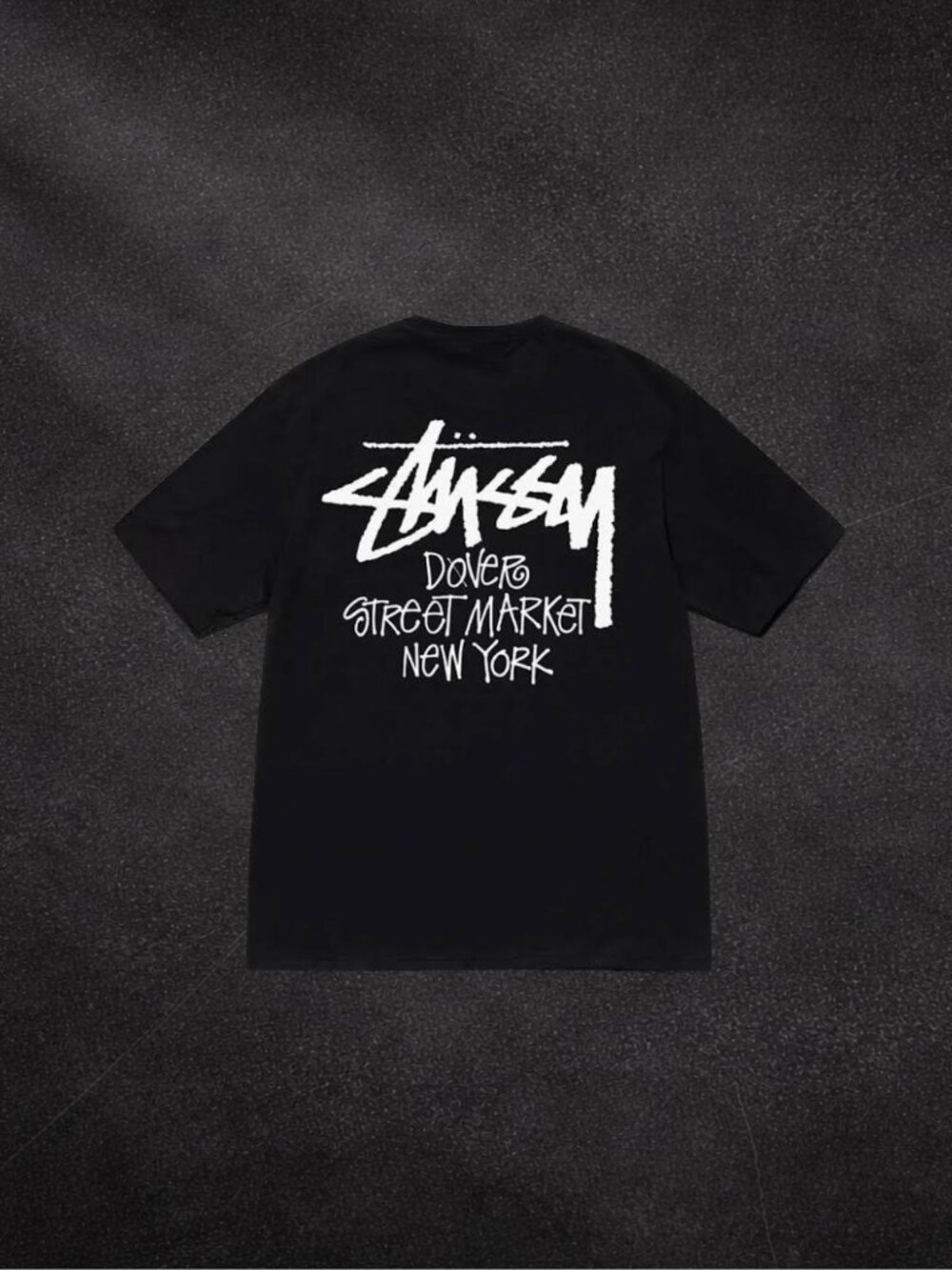 Stussy Dover Street Market New York Black Tee NWT